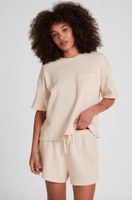 hunkemoller short waffle rosa