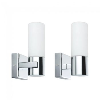 Set de 2 apliques de pared para baños gemini