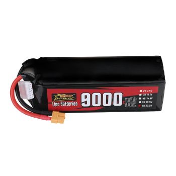 Batería ZOP Power 22.2V 9000mAh 100C 6S LiPo con conector XT60 para dron RC