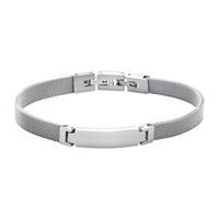 pulsera de malla de acero inoxidable grabable