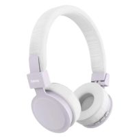 auriculares hama freedom lit iii inalambricos bluetooth para llamadas y musica lila y blanco