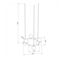 lampara colgante zen 6 luces