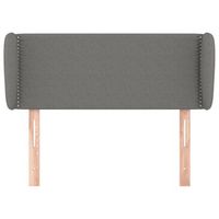 cabecero cama mueble de dormitorio de tela oscuro 83 x 23 x 7888 cm gris m020007684