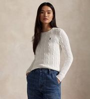 polo ralph lauren para mujer 211971869007 jersey de algodon en punto de ochos blanco xxs casual