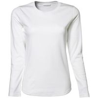 tee jays camiseta manga larga interlock para mujer