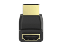 adaptador cable - hama 00205164 conector hdmi macho-hembra 90 diseno extra pequeno negro