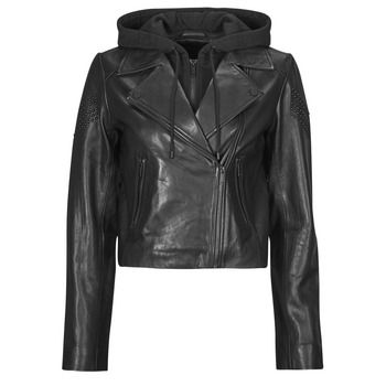 Ikks Cazadora de cuero PERF CUIR para mujer