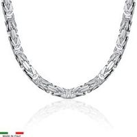 cadena bizantina de plata 925 75mm