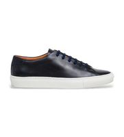 hackett london para hombre hms200096 zapatillas de piel idol derby marino 43 plano cordones casual
