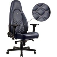 noblechairs icon leather gaming chair - blue blue
