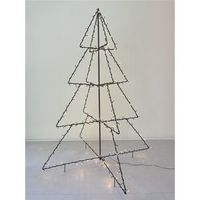 arbol navidad plegable 240 led blanco calido 150x115 cm