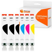 pccom essential cartucho tinta compatible con canon pgi580xxlcli581xxl negrocianmagentaamarillo pack 6