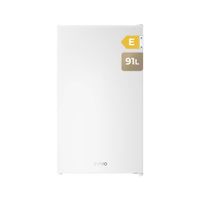 nevera pequena evvo f24 de 91 litros  diseno moderno en blanco negro o inox  bajo consumo y congelador integrado