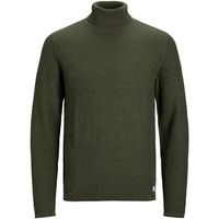 jack  jones jersey 12222265 jprblucarlos knit roll neck ln pls olive night para hombre