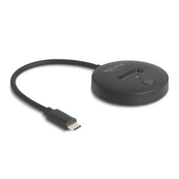 Estación de acoplamiento M.2 Delock USB 10 Gbps Type-C para NVMe/SATA