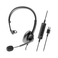 auriculares axtel con cable usb-c monoaural con cancelacion de ruido y microfono