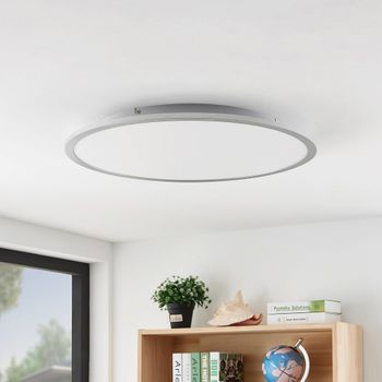 Lámpara de techo led de plástico gris