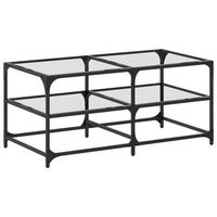 mesa de centro superficie de vidrio acero 985x50x45 cm vidaxl