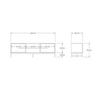 mueble tv mono roble zafiro