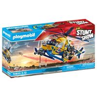 playmobil - air stuntshow helicoptero de rodaje de pelicula 5 anos