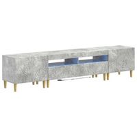 cabinet de tv led de 5 piezas gris hormigon vidaxl