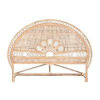 cabecero cama bambu ratan 175x3x130 natural