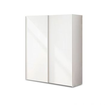 Armario de puertas correderas y diseño practico 150x200 cm blanco