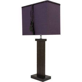 Sobremesa luciana 1xe27 l.31xan.17xal.63cm púrpura/marron