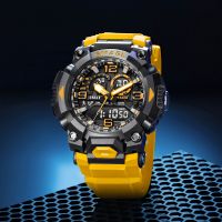 reloj smael 8099 para hombre analogico y digital con doble pantalla resistente al agua 50m retroiluminacion led alarma cronografo cronometro resistente a impactos