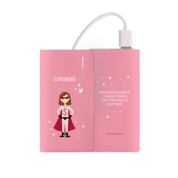 POWERBANK SUPERMAMA ROSA 4.000 MAH