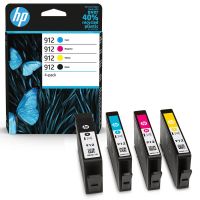 hp 912 black and colour original standard capacity ink cartridge multipack 6zc74ae