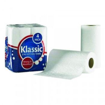 Value 2Ply White Kitchen Towel PK24