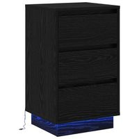 armario de noche roble negro 39 x 345 x 65 cm vidaxl