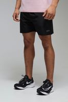 pantalon corto man active elastico de tela negro
