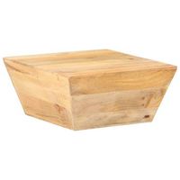 mesa de centro forma de v madera maciza de mango 66x66x30 cm vidaxl