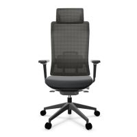 actiu tnk flex carbon black silla de oficina negra