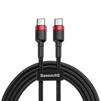 baseus cafule cable usb tipo-c a tipo-c carga rapida 30 power delivery 20 60w 1m negro
