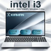 portatiles ultrafinos xiaman business de 156 con intel core i3-6100u teclado retroiluminado pantalla 19201080p 16gb de ram 1tb ssd windows 11 desbloqueo por huella dactilar