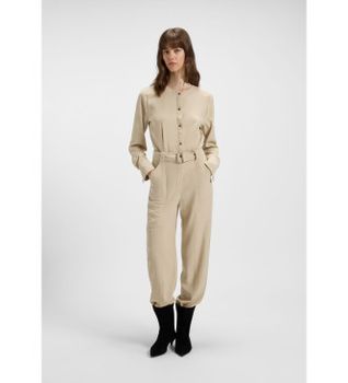 BOSS para mujer. 50536843 Mono Daiyla beige (M), Casual, Viscosa, Manga larga