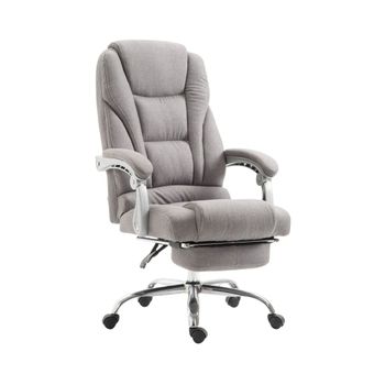 Silla de oficina giratoria regulable en Tela Gris