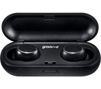 Play Buds GV-TW01 Wireless Bluetooth Earphones - Black, Black
