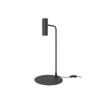 lampara mesa cabezal orientable aluminio negro 20x20x65 cm
