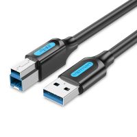 cable usb 30 vention coobi 3m usb tipo-b macho a usb tipo-a macho 5gbps negro