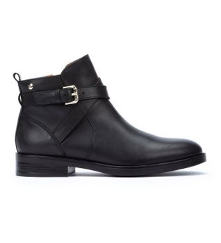 Pikolinos para mujer. W3C-8869 Botines de Piel Puertollano negro (41), Plano, Cremallera, Casual