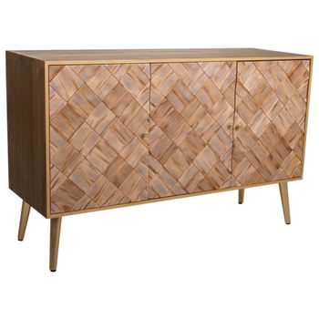 Aparador de madera marrón 120x41,5x71