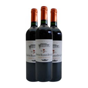 Robin Lafugie Vino Tinto Château Billeron Bouquey Tinto Bordeaux Crianza 75 Cl 14% Vol. (pack De 3 Unidades)