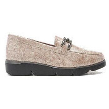 24 Hrs Deportivas Moda Mocasin Charol Coco Beige para mujer