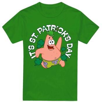 Spongebob Squarepants Camiseta manga larga It's St Patrick's Day para hombre