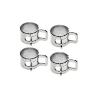 abrazadera de manguera de combustible 8-9mm gris juego 4pc