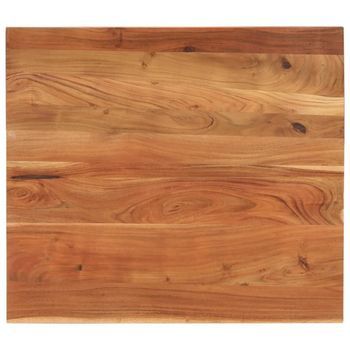 Tablero De Mesa Rectangular Madera Maciza Acacia 100x80x2,5 Cm Vidaxl